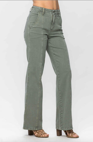 Judy Blue - Front Seam Straight Fit Jeans