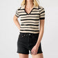 Steve Madden - Shade and Shore Striped Short Sleeve Sweater