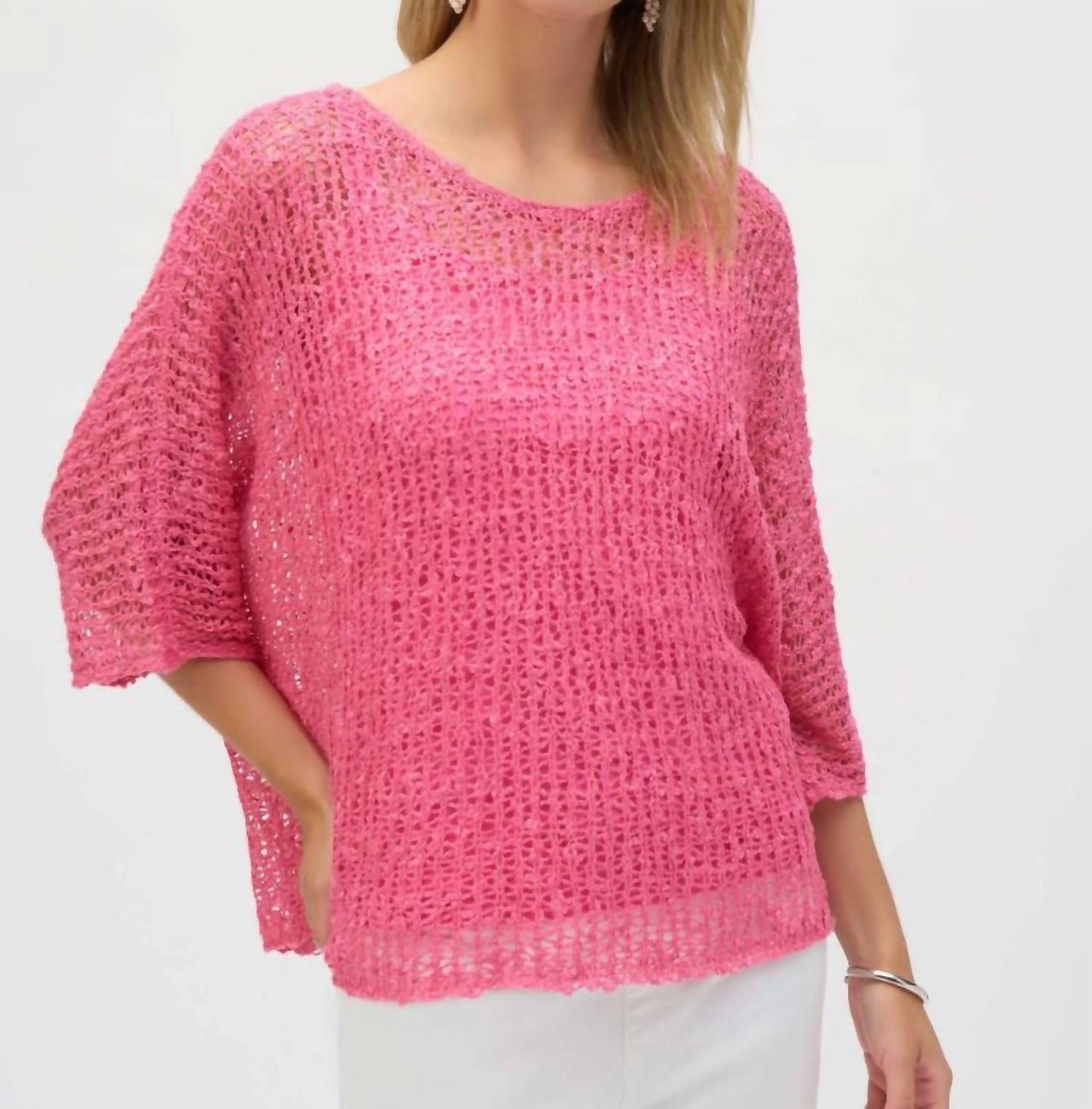 Joseph Ribkoff - Chenille Sweater Knit Open Stitch Two-piece Set