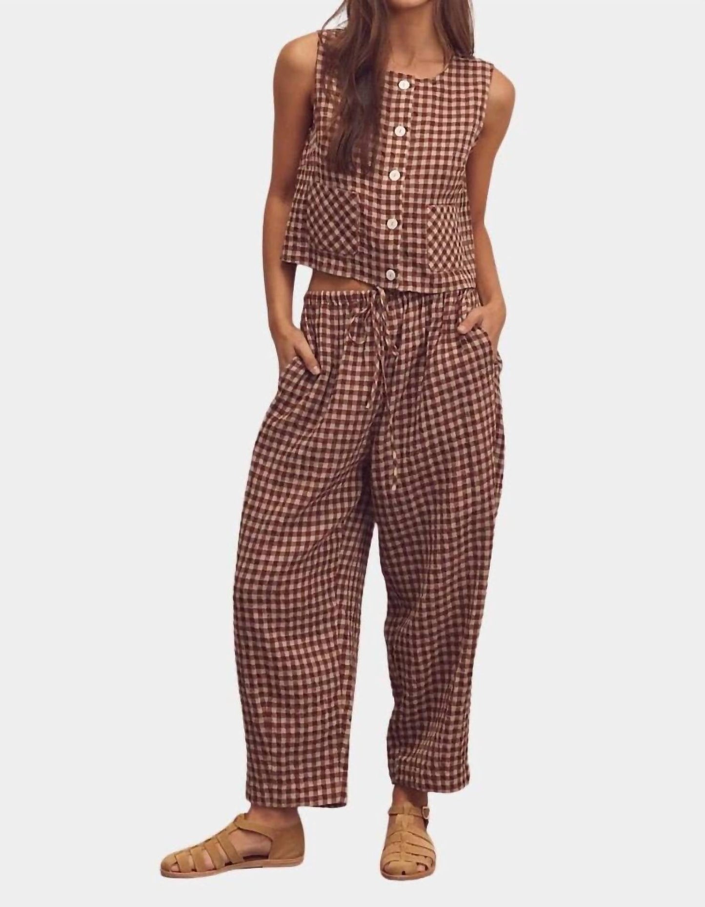 Amente - Drawstring Easy Pants