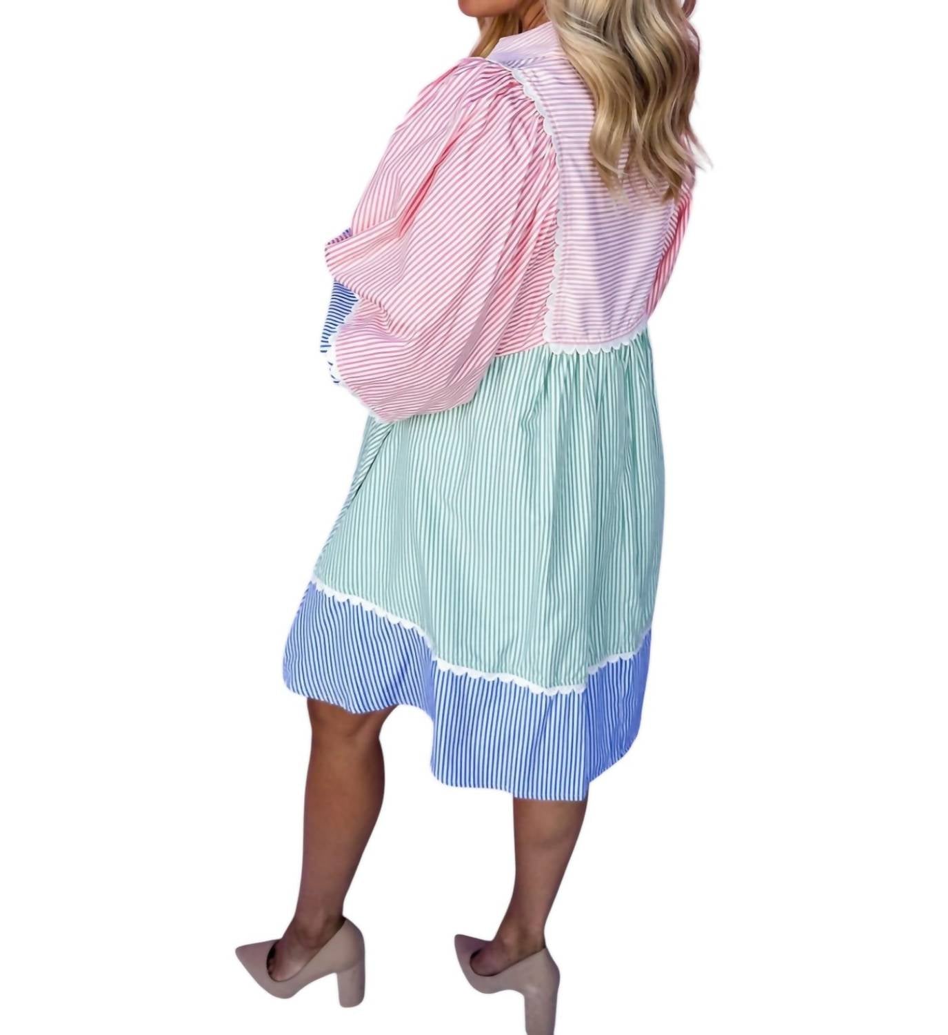 Entro - Seersucker Mini Dress
