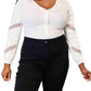 Double Take - Elegant Lace V-Neck Blouse