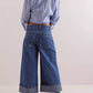 Free People - Brette Cropped Wide-leg Jeans