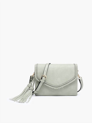 Jen &amp; Co. - Bolsa transversal feminina com aba