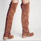 Charles David - Amorosa Suede Leather Over-The-Knee Boots