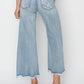 Risen - High Rise Front Patch Pocket Ankle Flare Jeans
