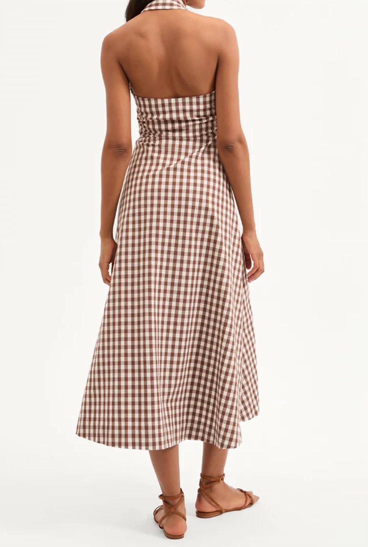Veronica Beard - Mackey Gingham Halter Dress