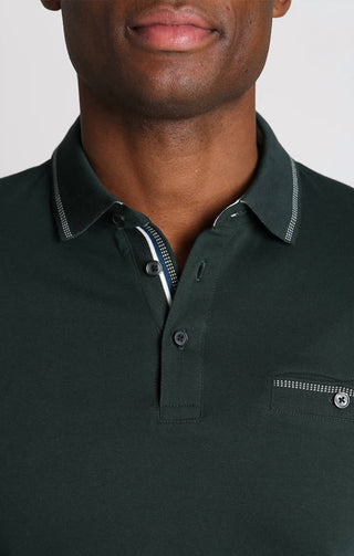 Jachs New York - Camisa polo de manga comprida em algodão de luxo