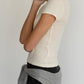 Donni. - The Pointelle Baby Short Sleeve Tee