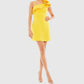 Ieena For Mac Duggal - One-shoulder Ruffle Mini Dress