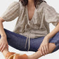 Amente - Front Tie Blouse