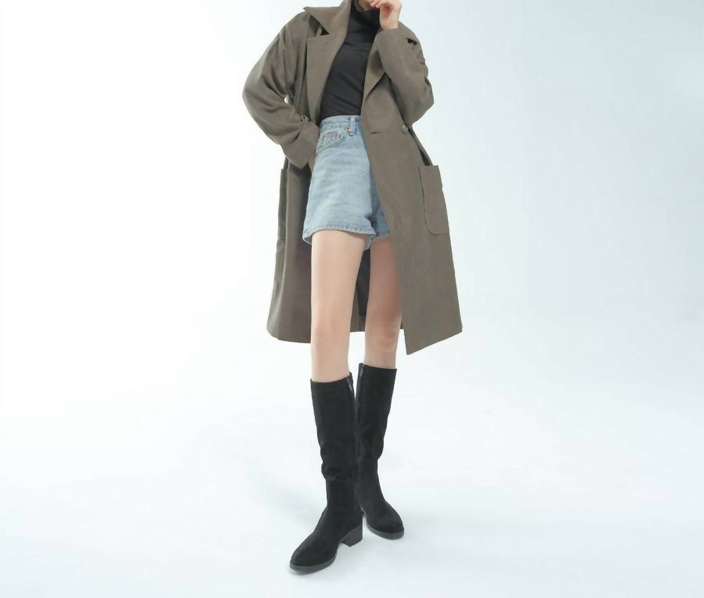 Bussola - Women's Alexis Suede Knee-high Boots