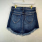 Free People - Women's Ultra-distressed Mini Teaspoon Jeans Skirt