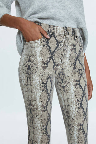 Pistola - Calça Jeans Lennon Crop Boot de Cintura Alta