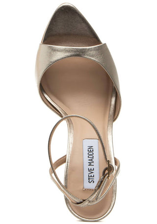 Steve Madden - Sandália feminina Beki com tira no tornozelo e bico fino