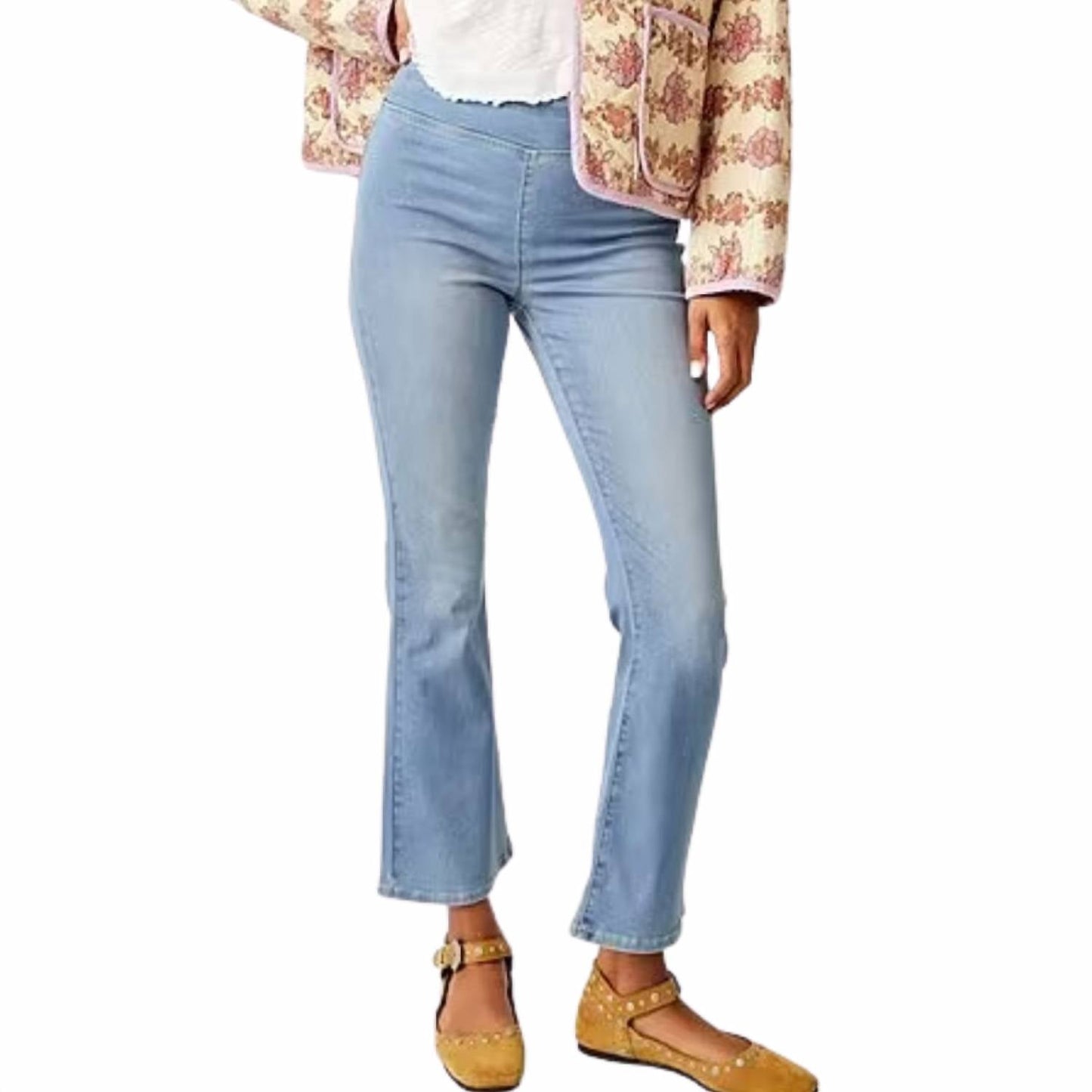 Free People - In My Feelings Cropped Flare Jeans