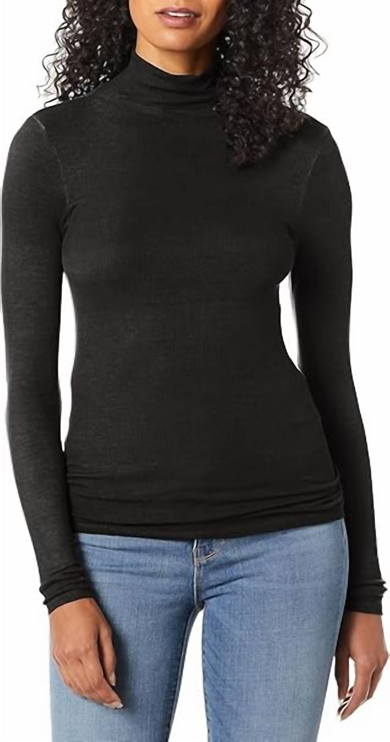 Enza Costa - RIB FITTED L/S TURTLENECK