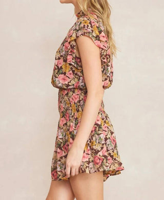 Entro - Floral Smocked Dress