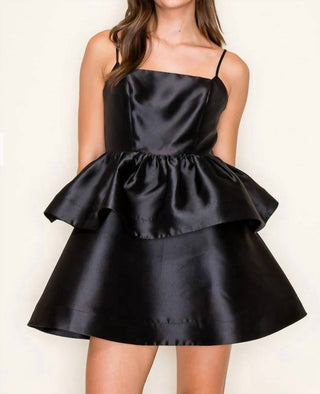B.Right - Tiered Ruffle Taffeta Mini Bubbly Dress