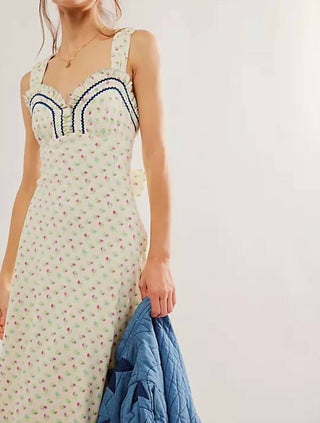 Free People - Vestido Midi Sweethearts