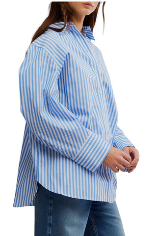 Free People - Sabine Striped Articulated Shirt