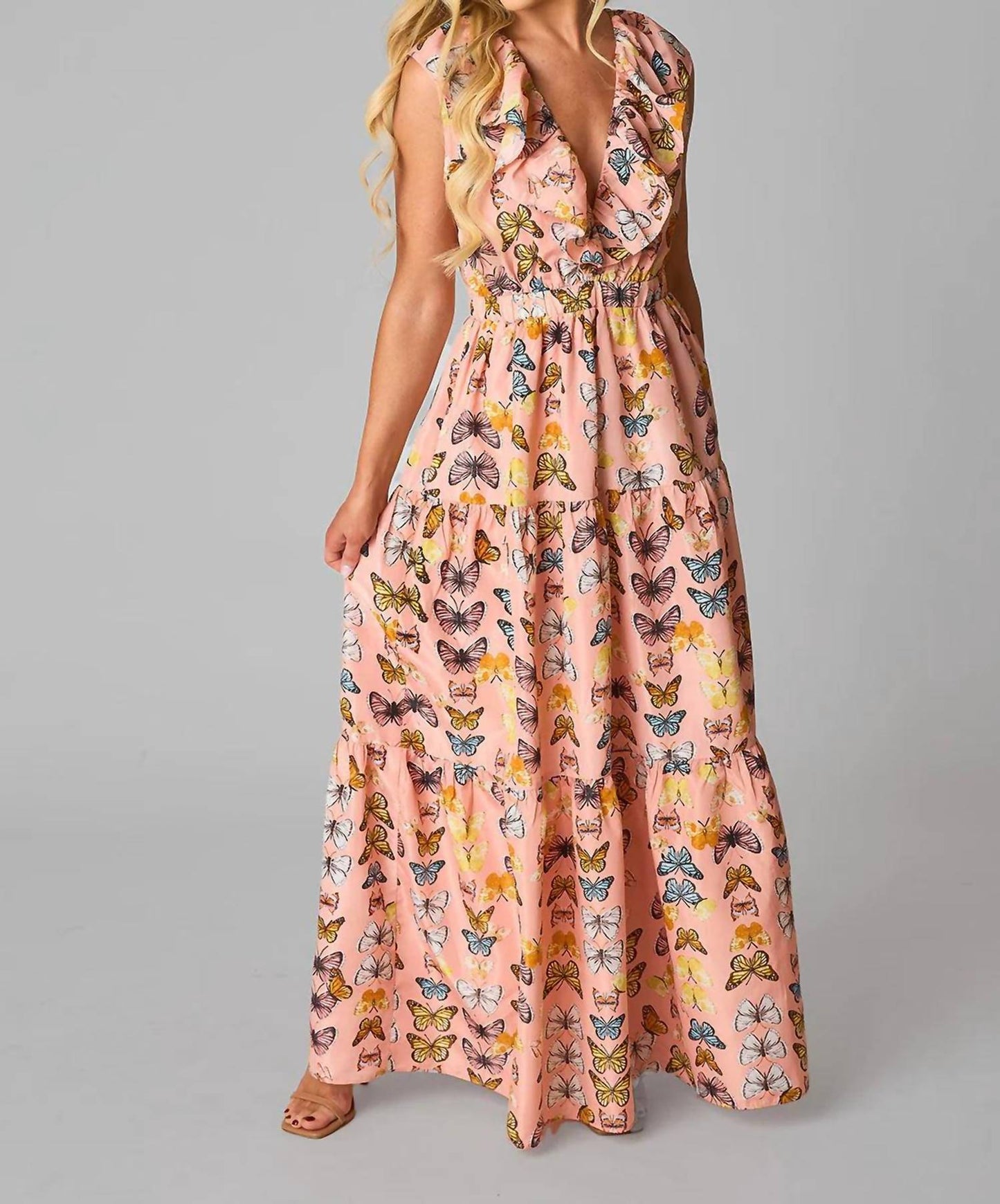 Buddylove - Crawford Ruffle Sleeve Maxi Dress