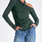 Elan - Long Sleeve Off-Shoulder Top