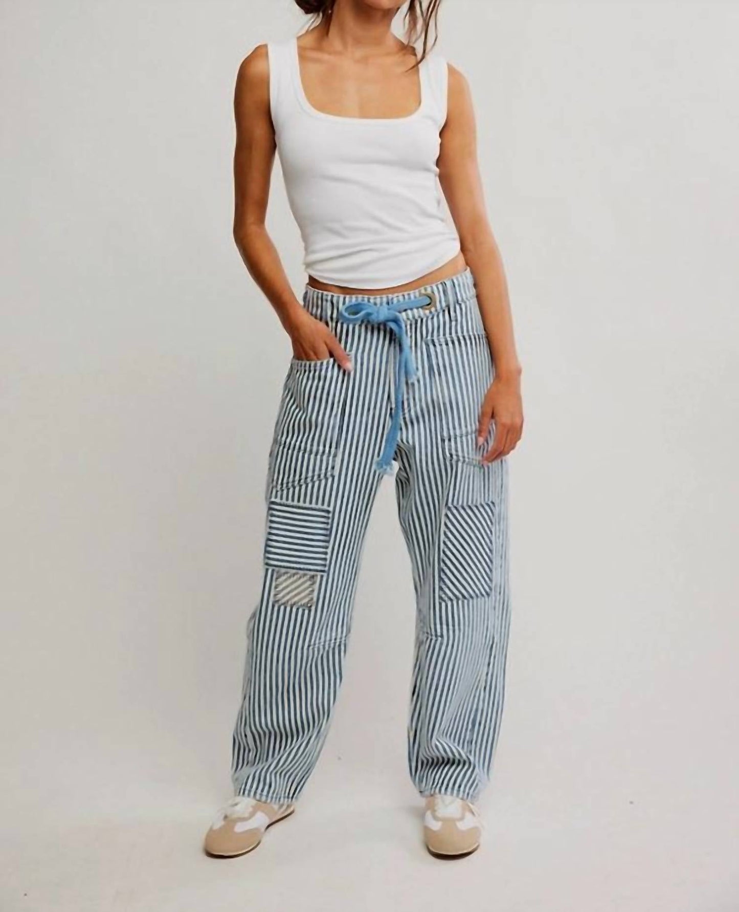 Free People - Moxie Railroad Low-slung Jeans