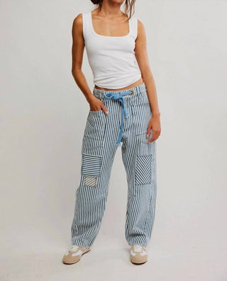 Free People - Calça jeans Moxie Railroad cintura baixa