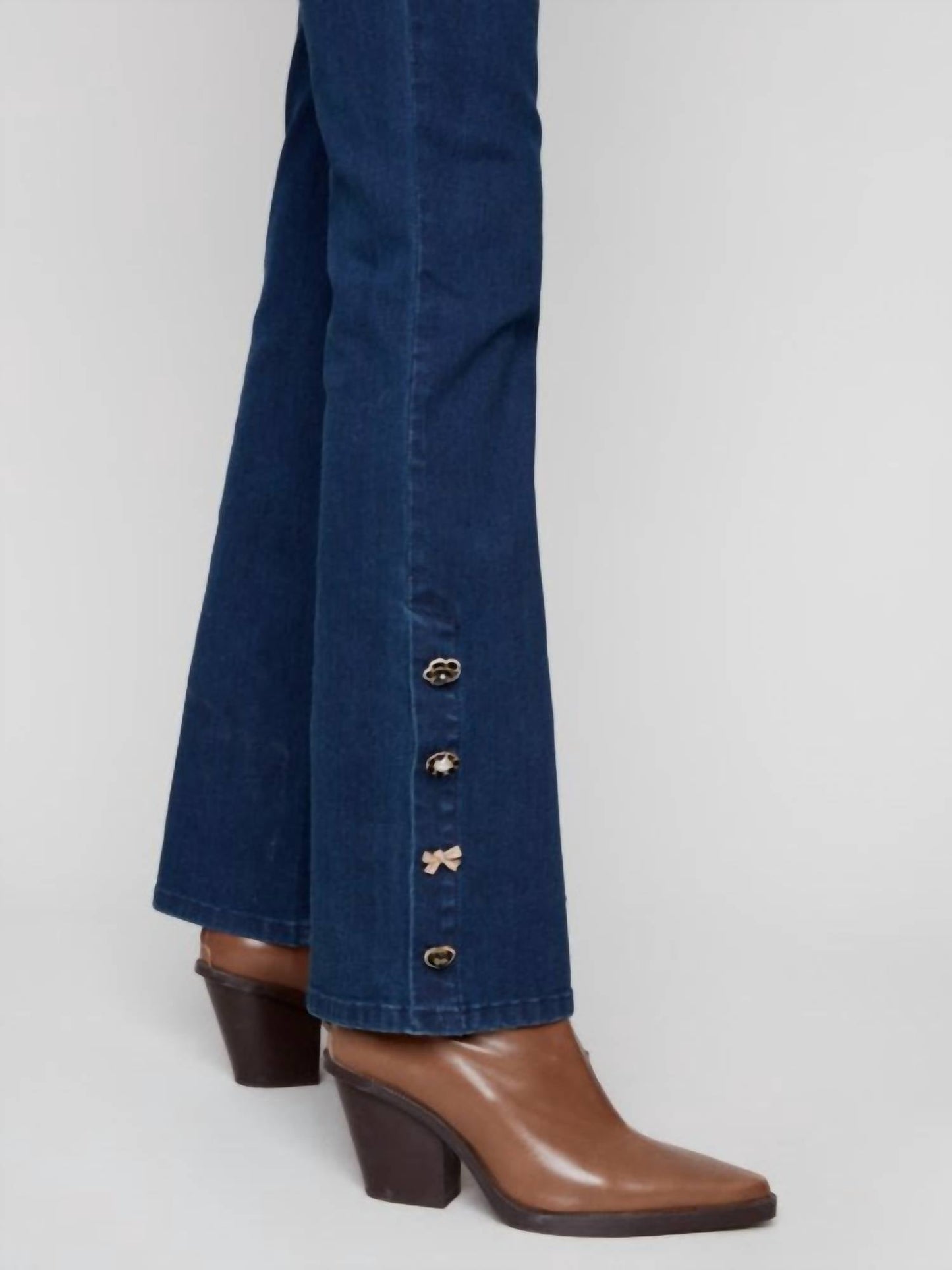 Charlie B - Bootcut Jeans With Gem Buttons