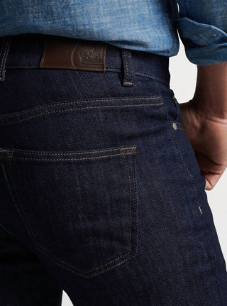 Peter Millar - Jeans masculino vintage lavado com cinco bolsos