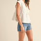 &Merci - Front Tie Cap Sleeve Top