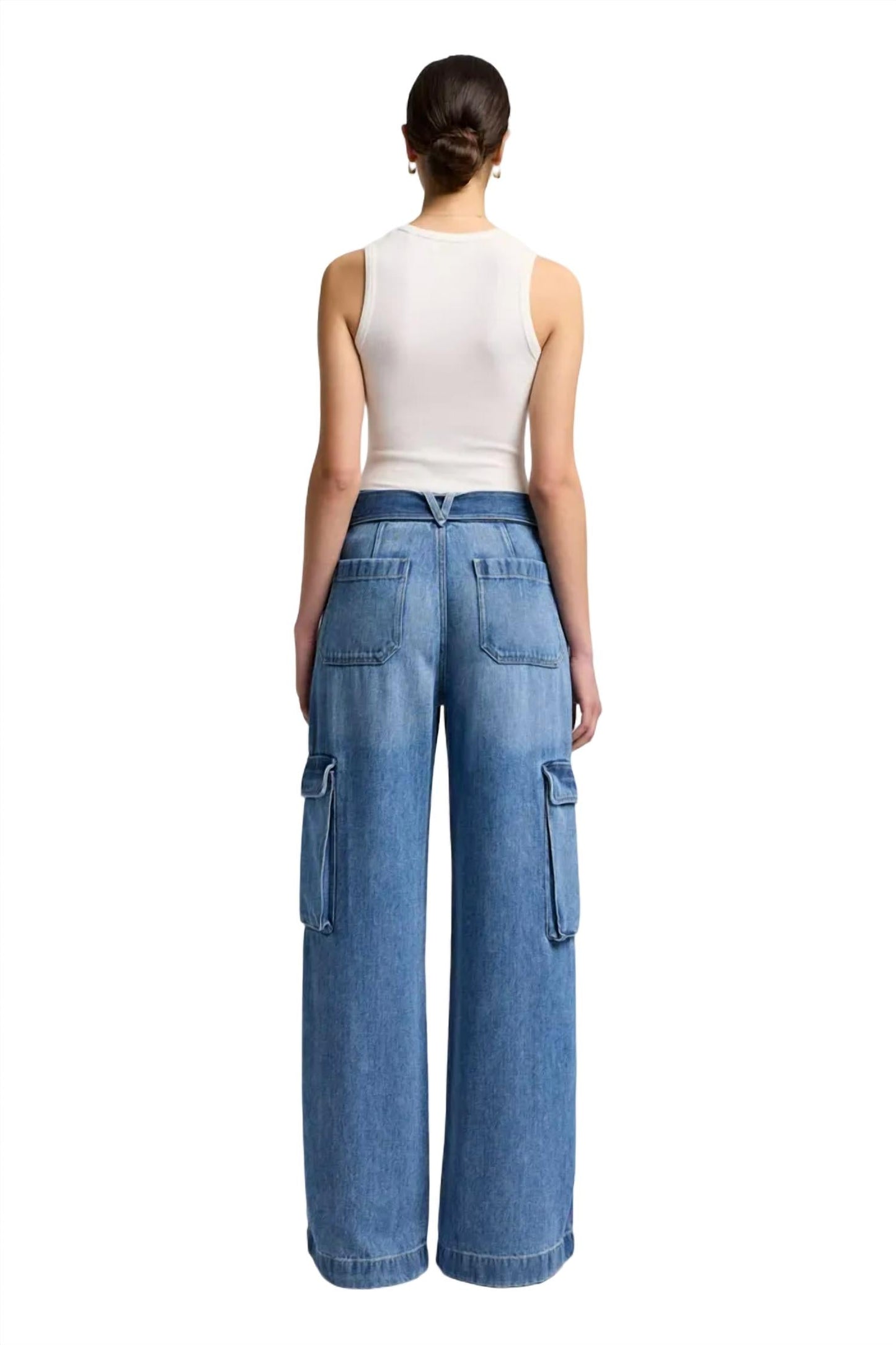 7 For All Mankind - Dream Cargo Palazzo Denim Jeans