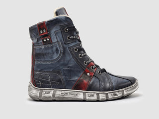 Kcr Group - Men's Tall Comfort Thick Wool-lined Zip-up Leather Boots