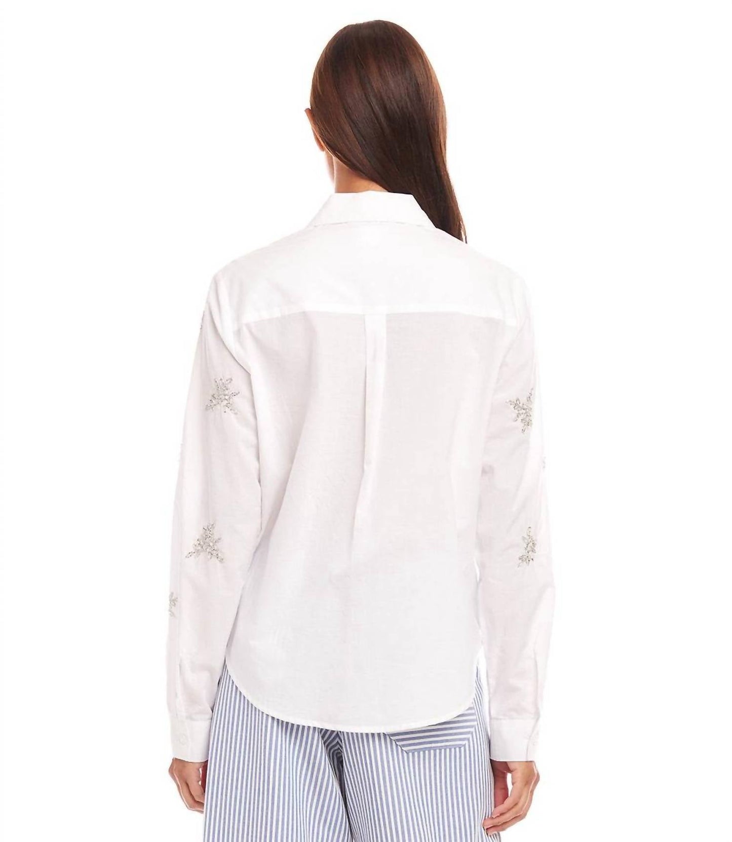 Karen Kane - Embellished Button-Up Shirt