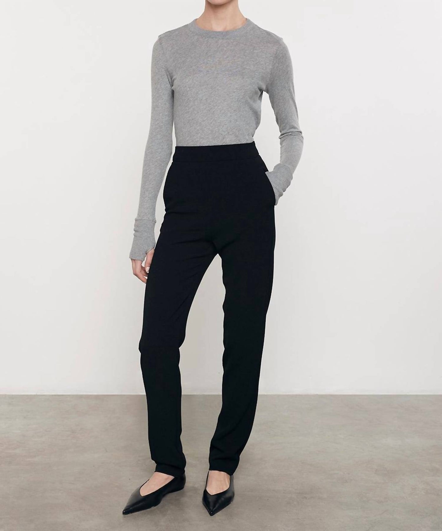 Enza Costa - Women's Easy Cuffed Crew Top