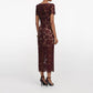 Self-Portrait - Floral Lace Midi Dress