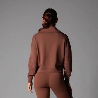 Tavi - Suéter aconchegante com meio zíper