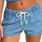 Roxy Juniors Denim Pull-On Shorts