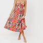 Olivaceous - Splash Midi Dress