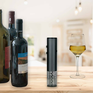 Creative Gifts International - Abridor de vinho recarregável com saca-rolhas