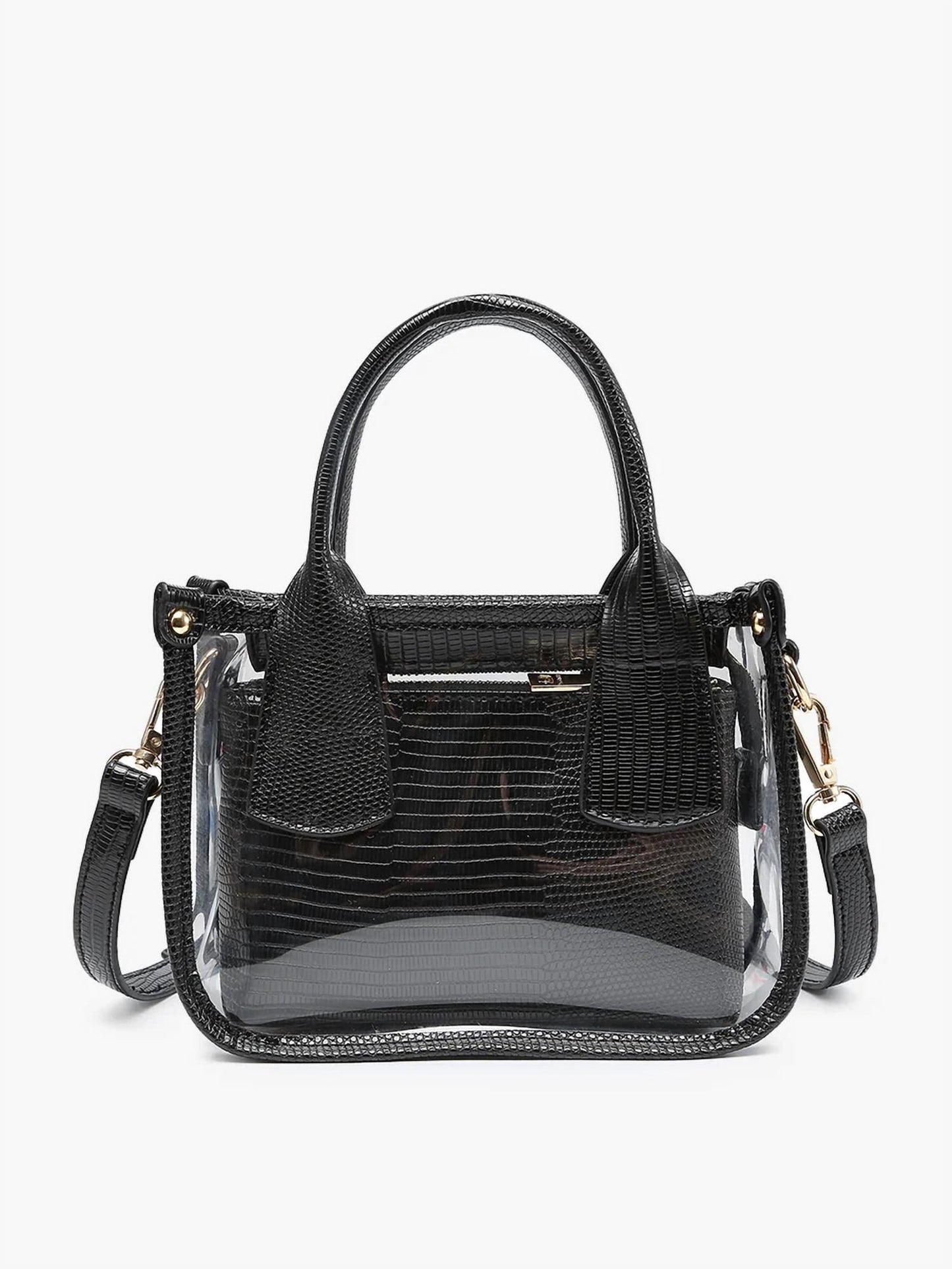 Jen & Co. - Women's Stacey Clear Satchel with Inner Bag