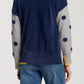 Apny - Long Sleeve Polka Dot Sweater