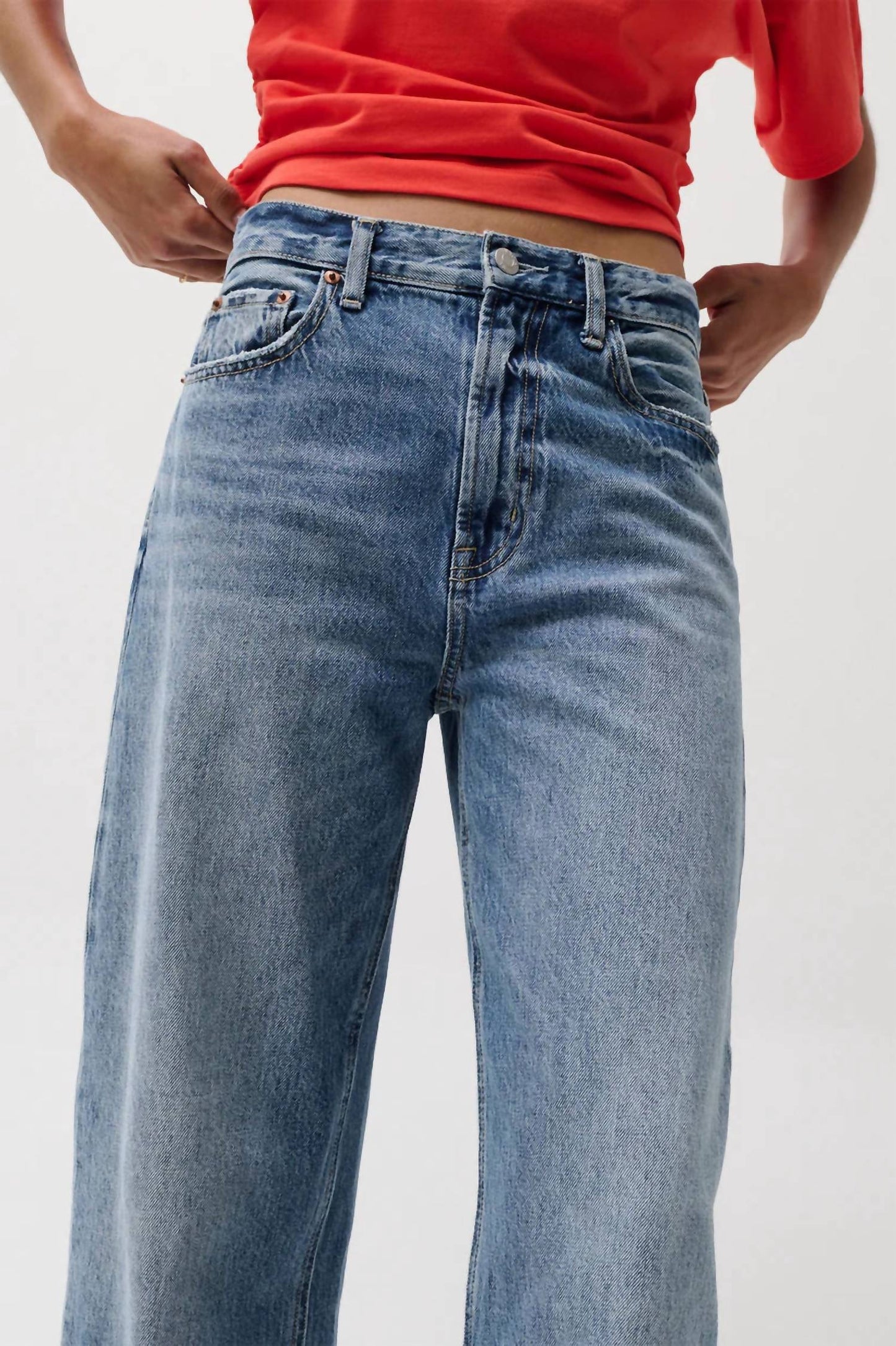 Pistola - Wes High Rise Barrel Jean