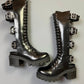 Jeffrey Campbell - Women's Tank Girl Back Buckle Cut Out Lace Up Chunky Heeled Boot Combat