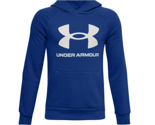 Under Armour - Moletom com capuz Rival Fleece Big Logo para meninos
