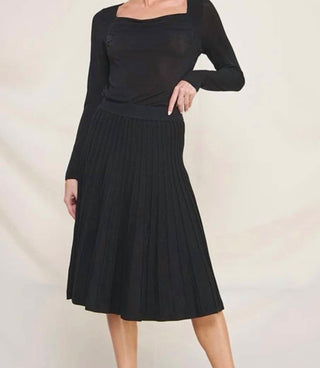 Allie Rose - Pleated Sweater Skirt