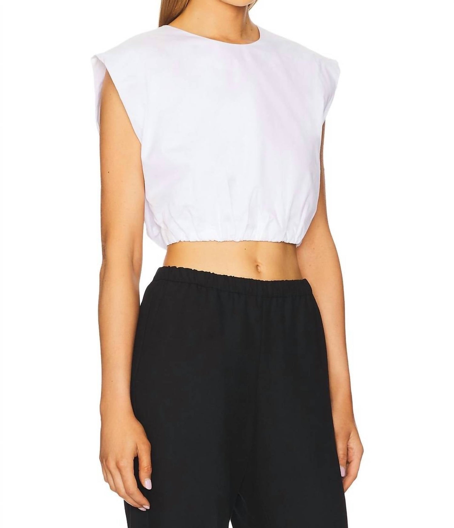 A.L.C. - Billie Sleeveless Cropped Crew Neck T-shirt