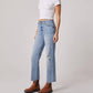 Edyson - Olivier High Rise Straight Leg Jeans with Raw Hem