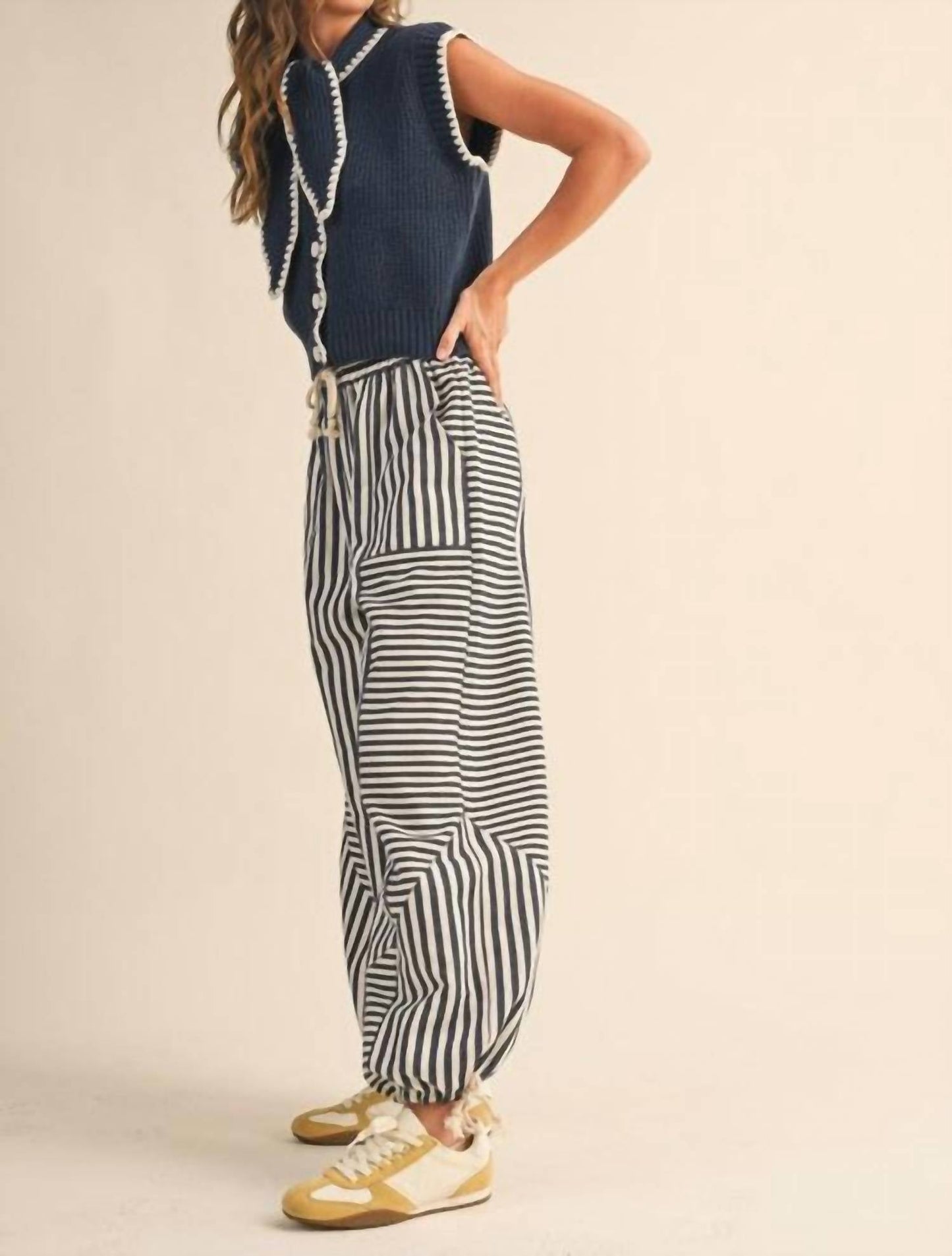 &Merci - Camora Tie Neck Sweater